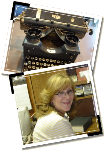 loree lough at her desk